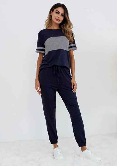 Osonn Women's Two Piece Lounge Sets Spring Summer Jogger Pants Vacation Outfits Travel Airplane Matching Clothes