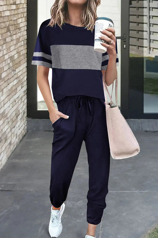 Osonn Women's Two Piece Lounge Sets Spring Summer Jogger Pants Vacation Outfits Travel Airplane Matching Clothes