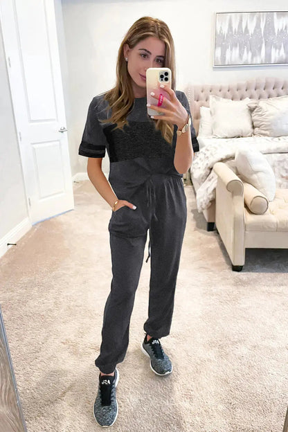 Osonn Women's Two Piece Lounge Sets Spring Summer Jogger Pants Vacation Outfits Travel Airplane Matching Clothes