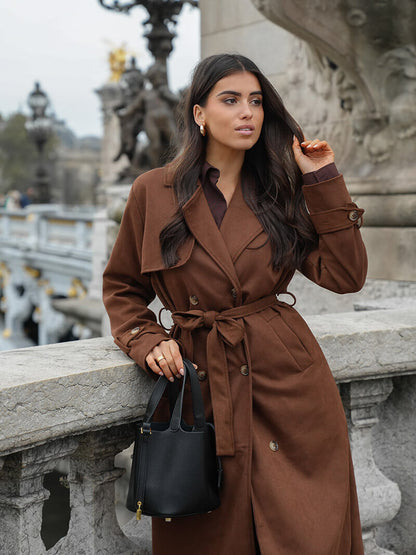 Evalyn Suede Trench -takki