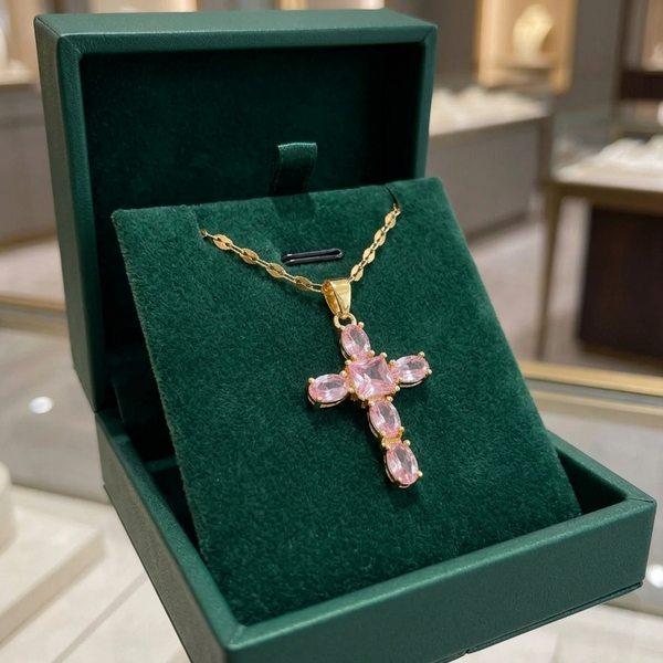 Rose Faith Cross Necklace — image 1
