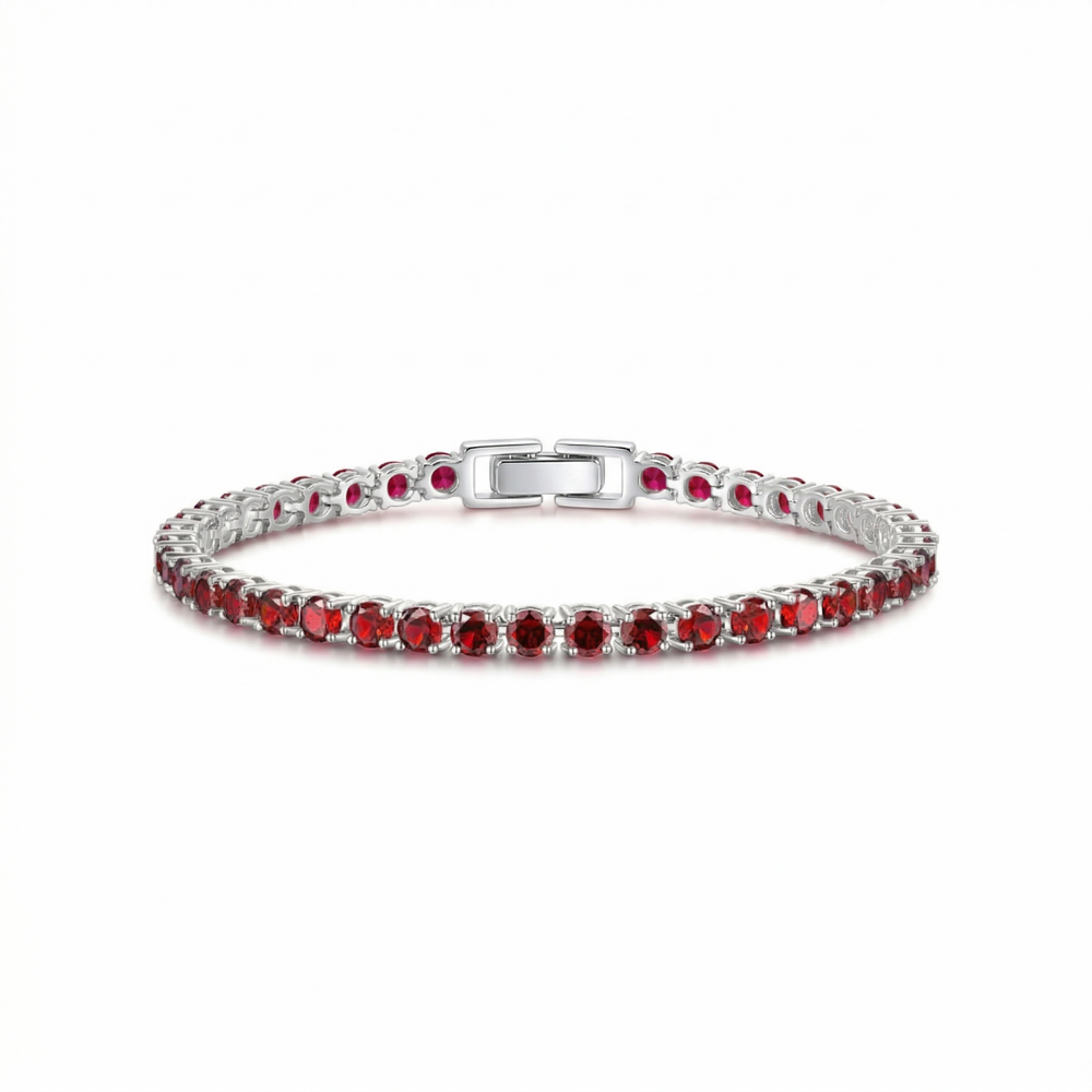 Ruby Tennis White Gold Bracelet — image 2