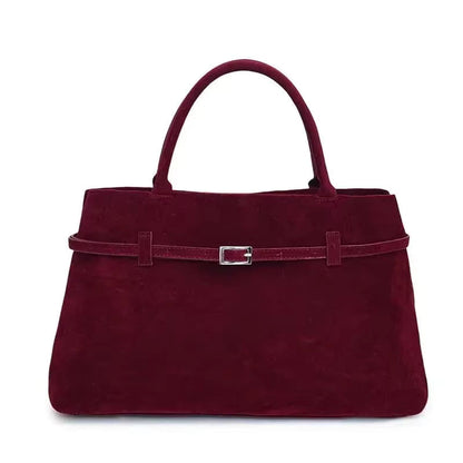 Bolsa de camurça de comelia