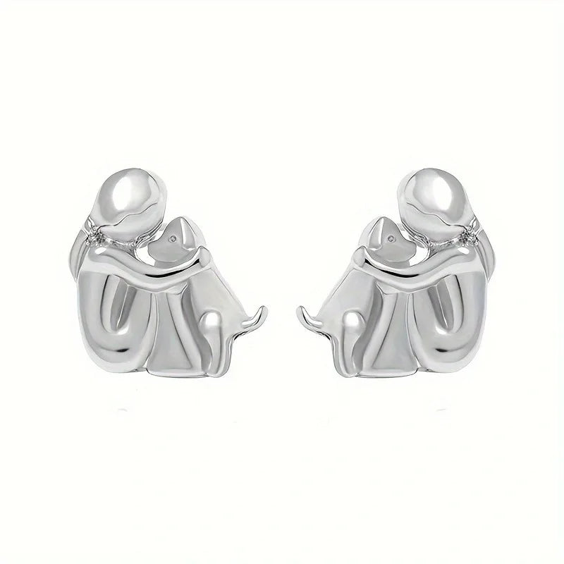 Two-Tone Hug Earrings — image 4