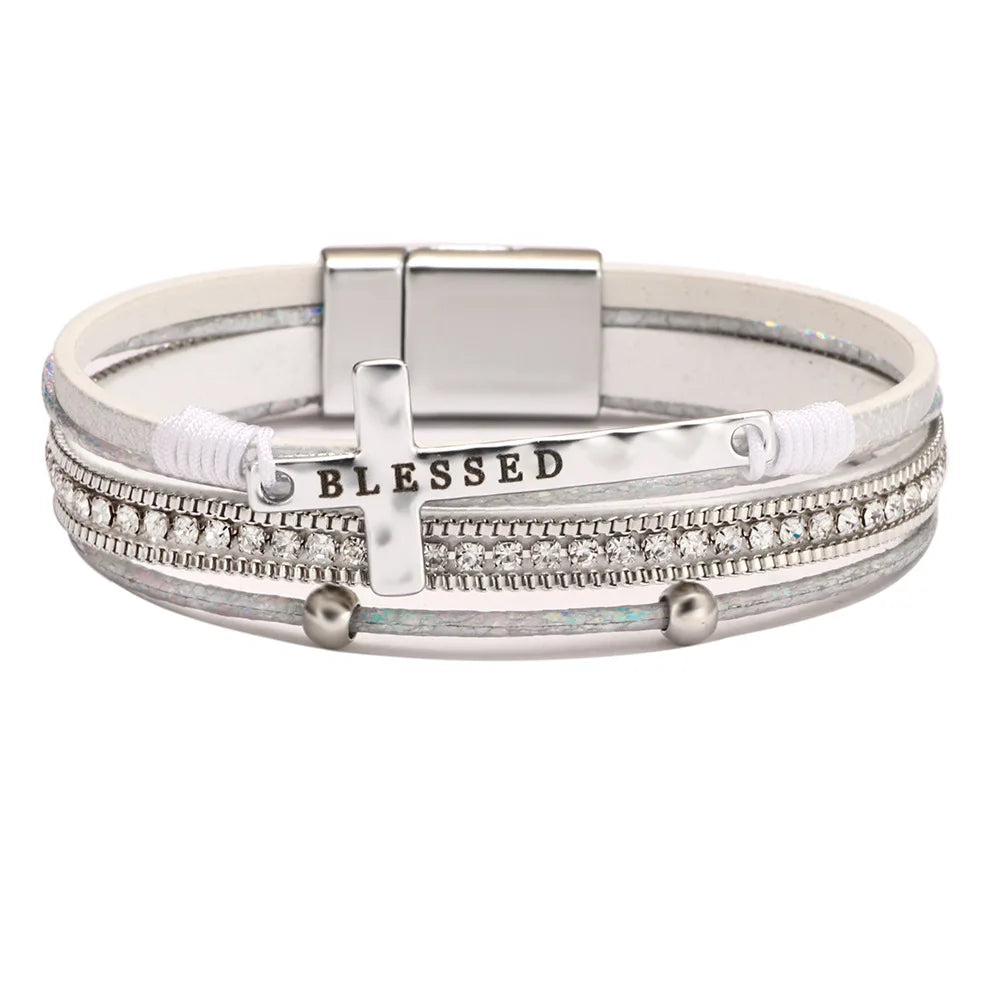 Boho Southwestern Cross Bracelet — image 3