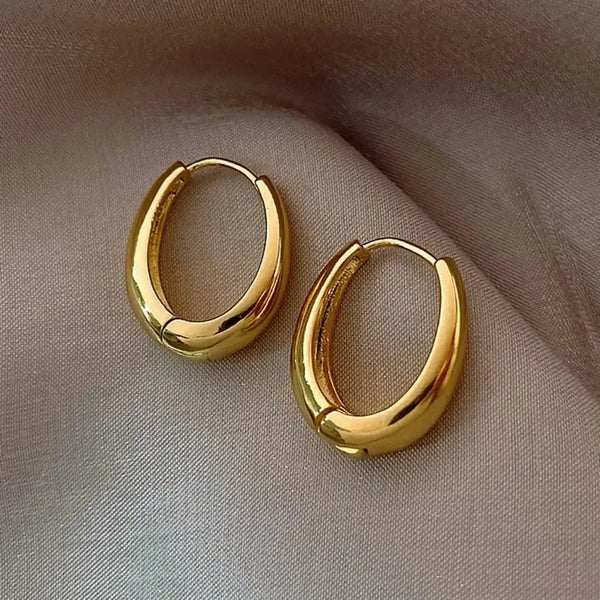 Classic Golden Hoop Earrings — image 1