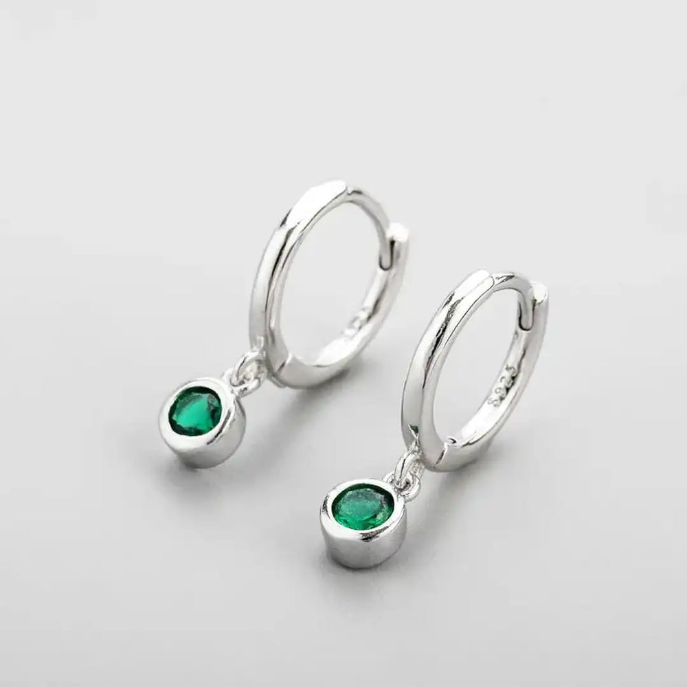 Shimmering Green Zircon Earrings — image 2