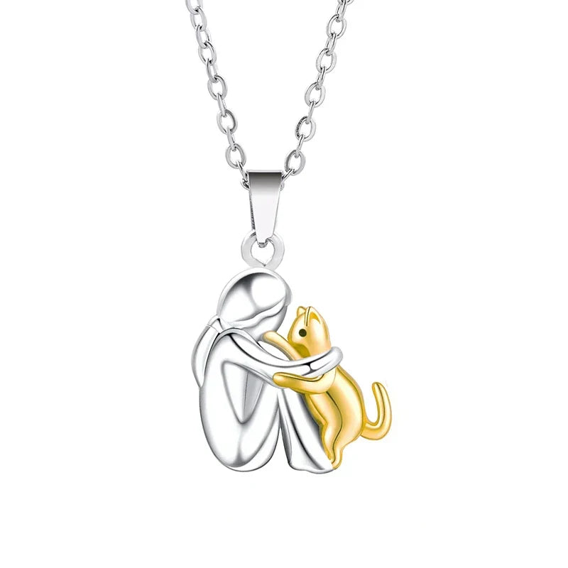 Minimal Cat Pendant Necklace — image 4