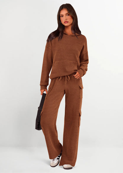 Osonn 2 Piece Sets For Women Fall Sweatsuits Outfits Lounge Matching Hoodie Set Travel Track Suits Winter Clothes