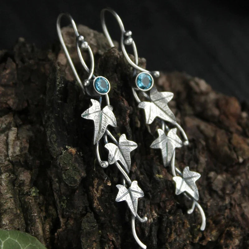 Blue Crystal Elf Earrings — image 1