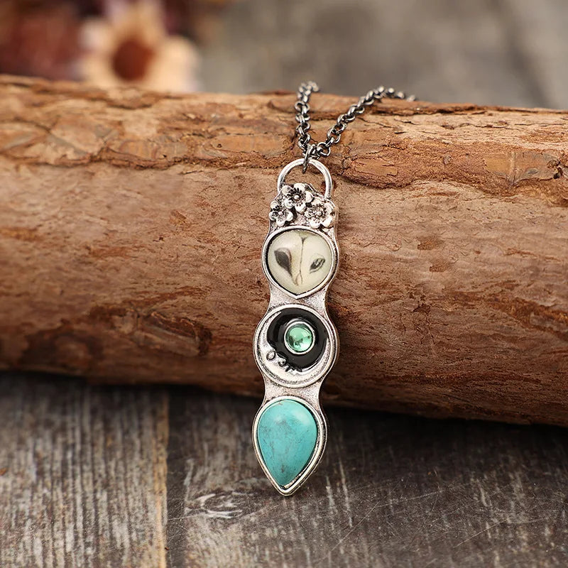Vintage Owl Bar Necklace — image 3