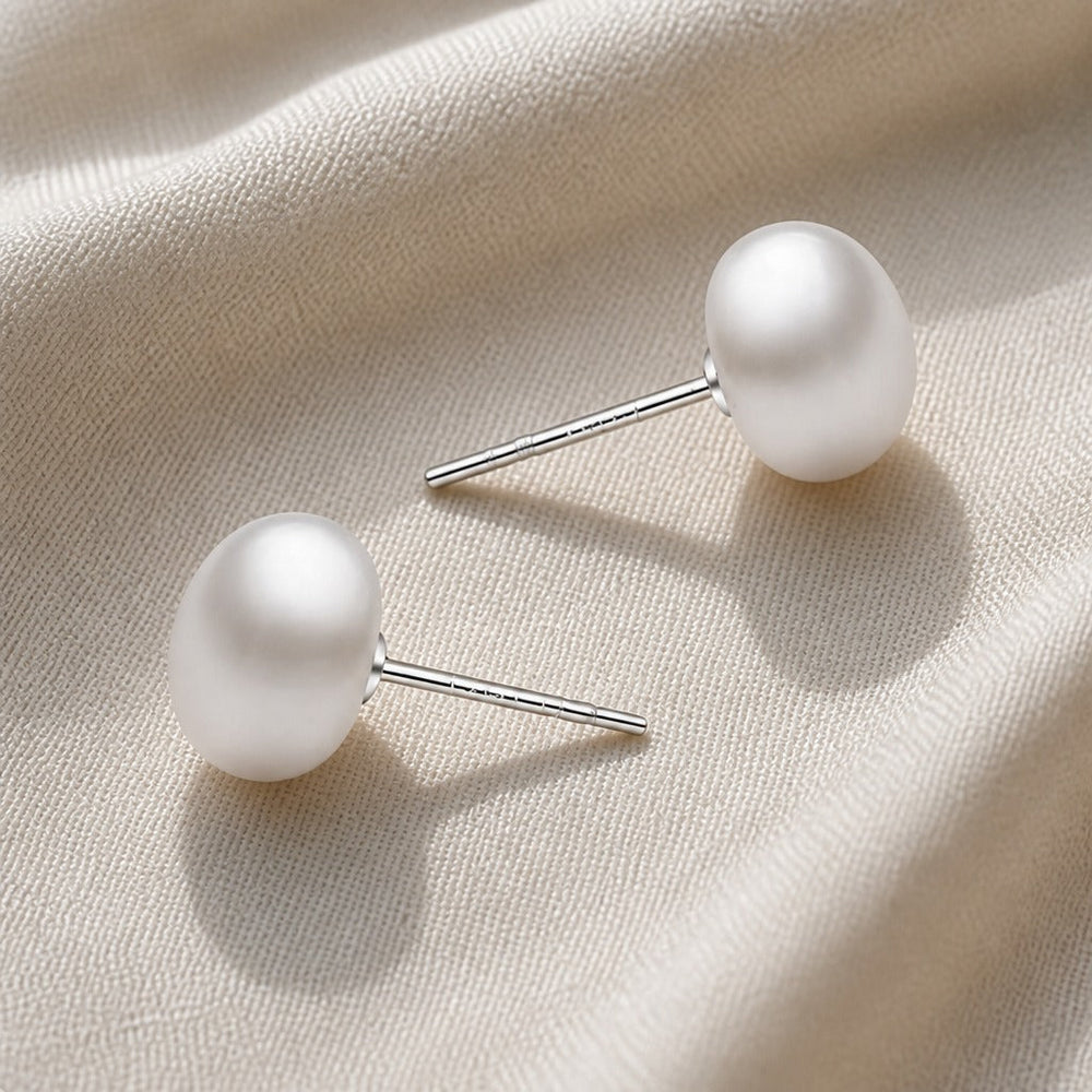 Sophisticated Pearl Stud Earrings — image 2