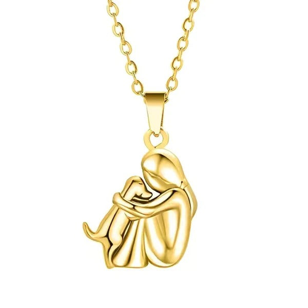 Graceful Dog Embrace Necklace — image 3