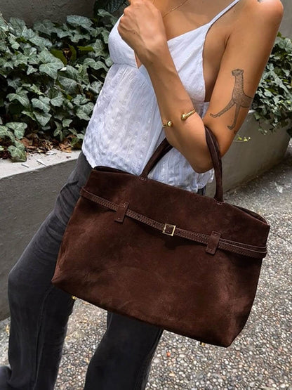 Bolsa de camurça de comelia