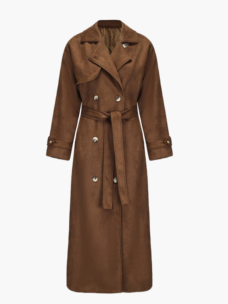 Evalyn Suede Trench -takki