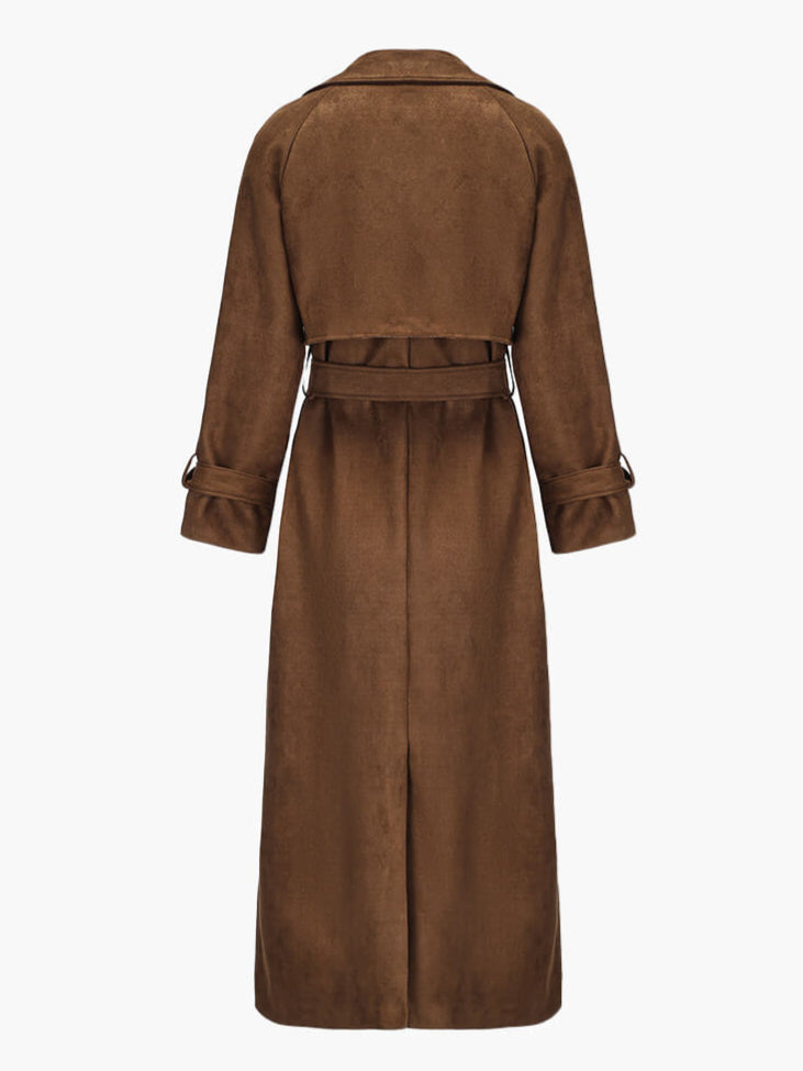 Evalyn Suede Trench -takki