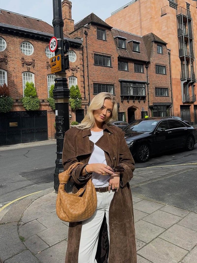 Evalyn Suede Trench -takki