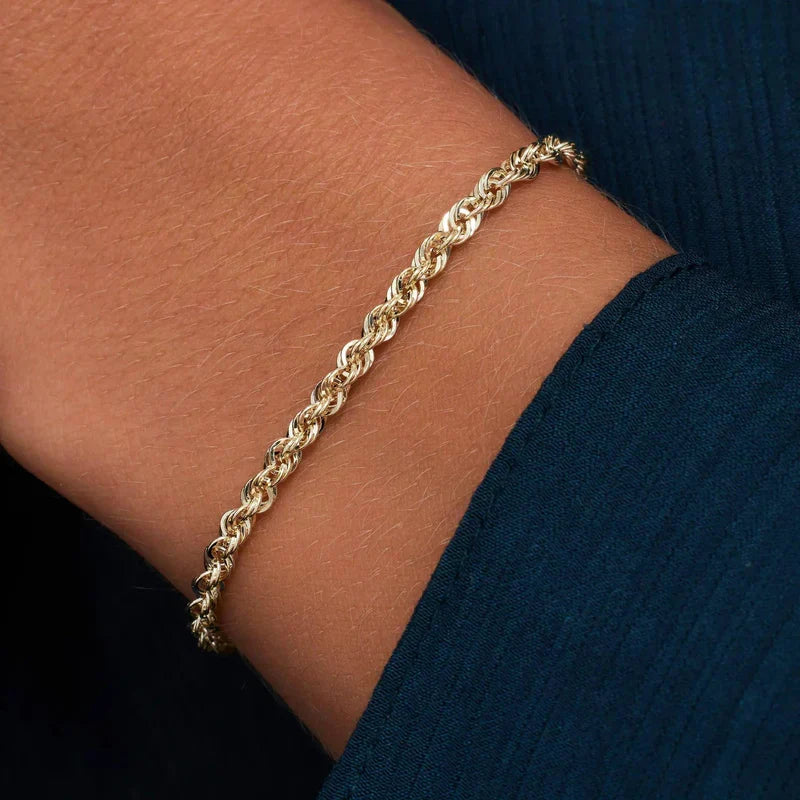 Twisted Chain Gold Bracelet — image 2