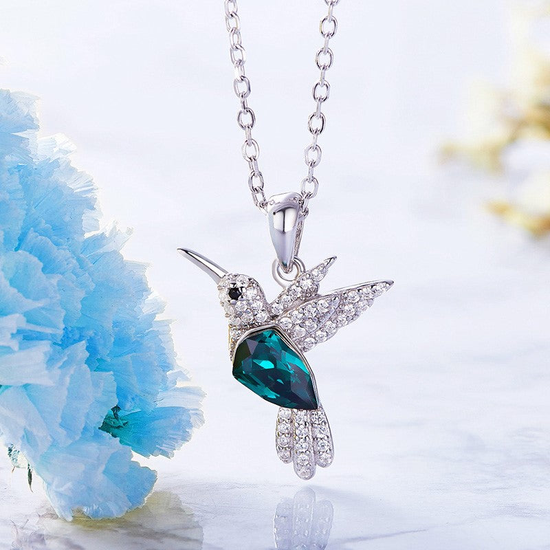 Crystal Hummingbird Necklace — image 3
