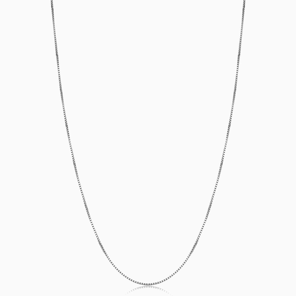 Bodega Box White Gold Necklace — image 1