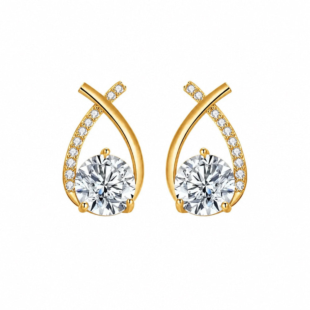 Arielle White Gold Zirconia Earrings — image 2