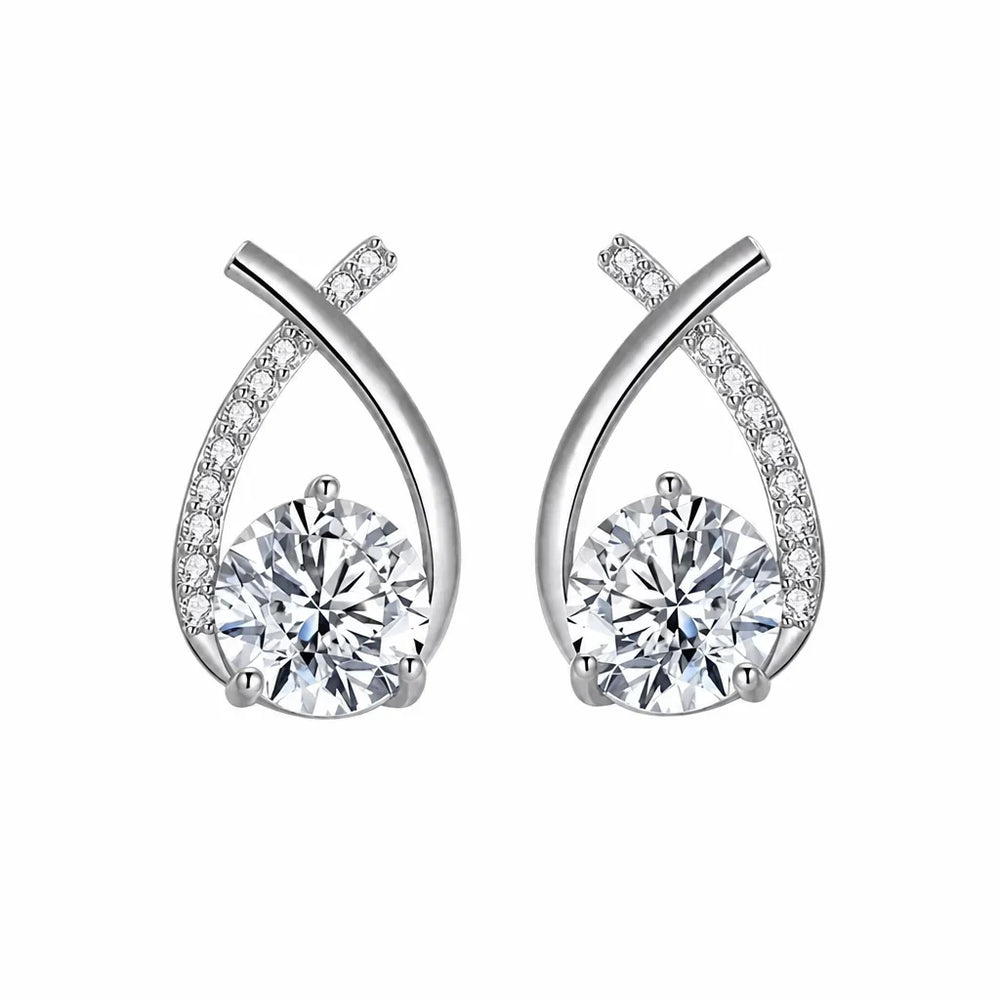 Arielle Gold Zirconia Earrings — image 2