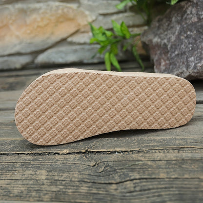 Stretch-Fit Woven Comfort Sandals