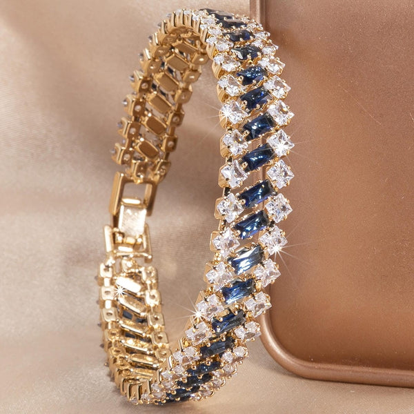 Carolina Geometric Sapphire Stones Bracelet — image 1