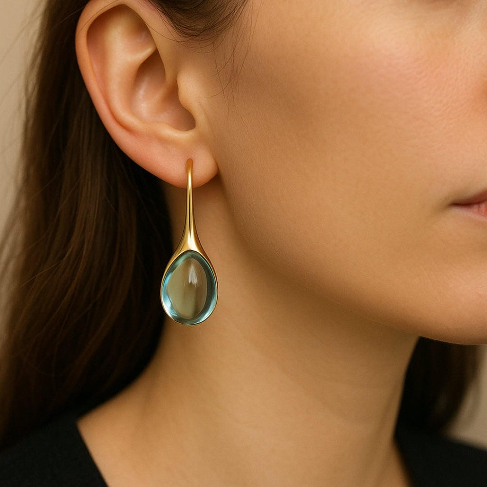 Minimalist Crystal Drop Earrings — image 7