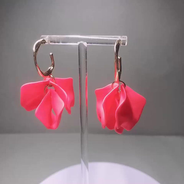 Delicate Floral Hoop Earrings — image 1