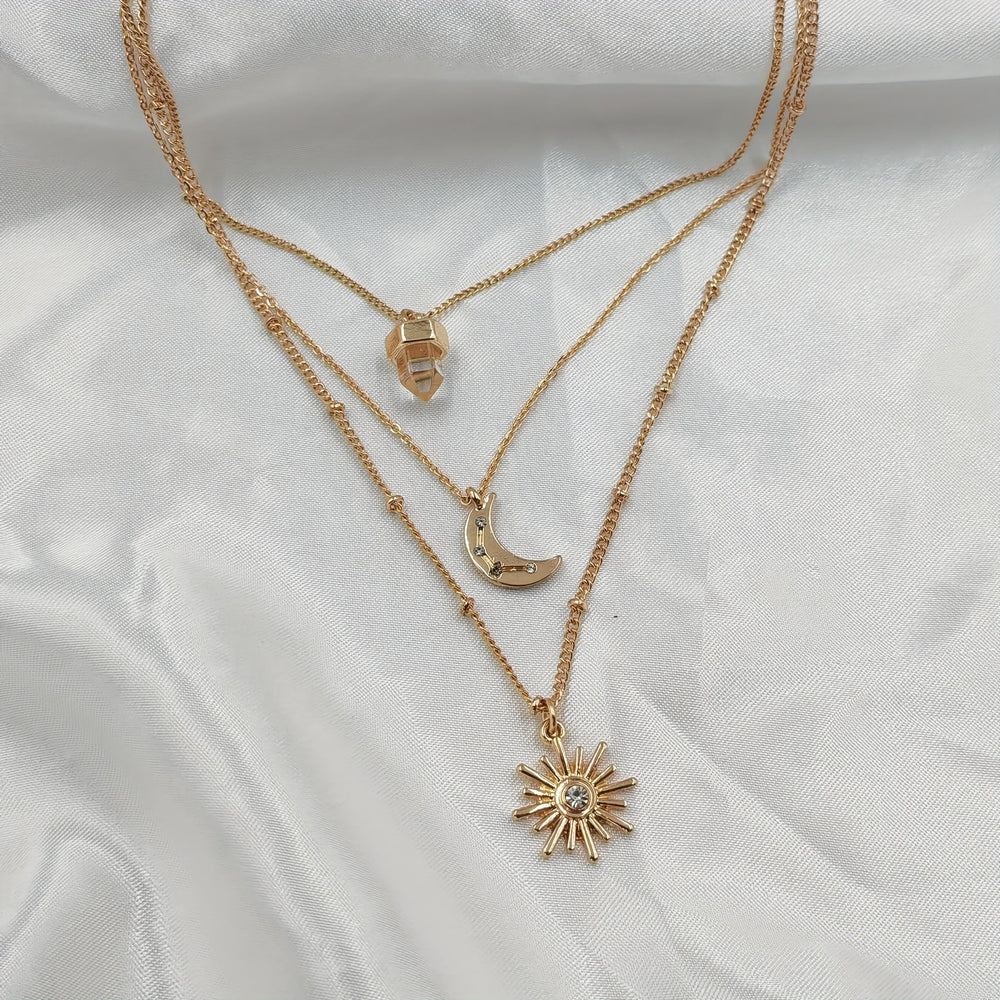 Celestial Layered Boho Necklace — image 2