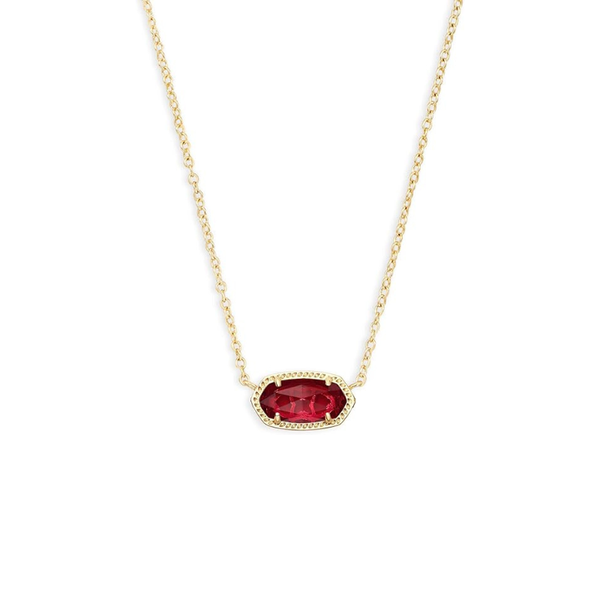 Classic Oval Ruby Gold Necklace — image 1