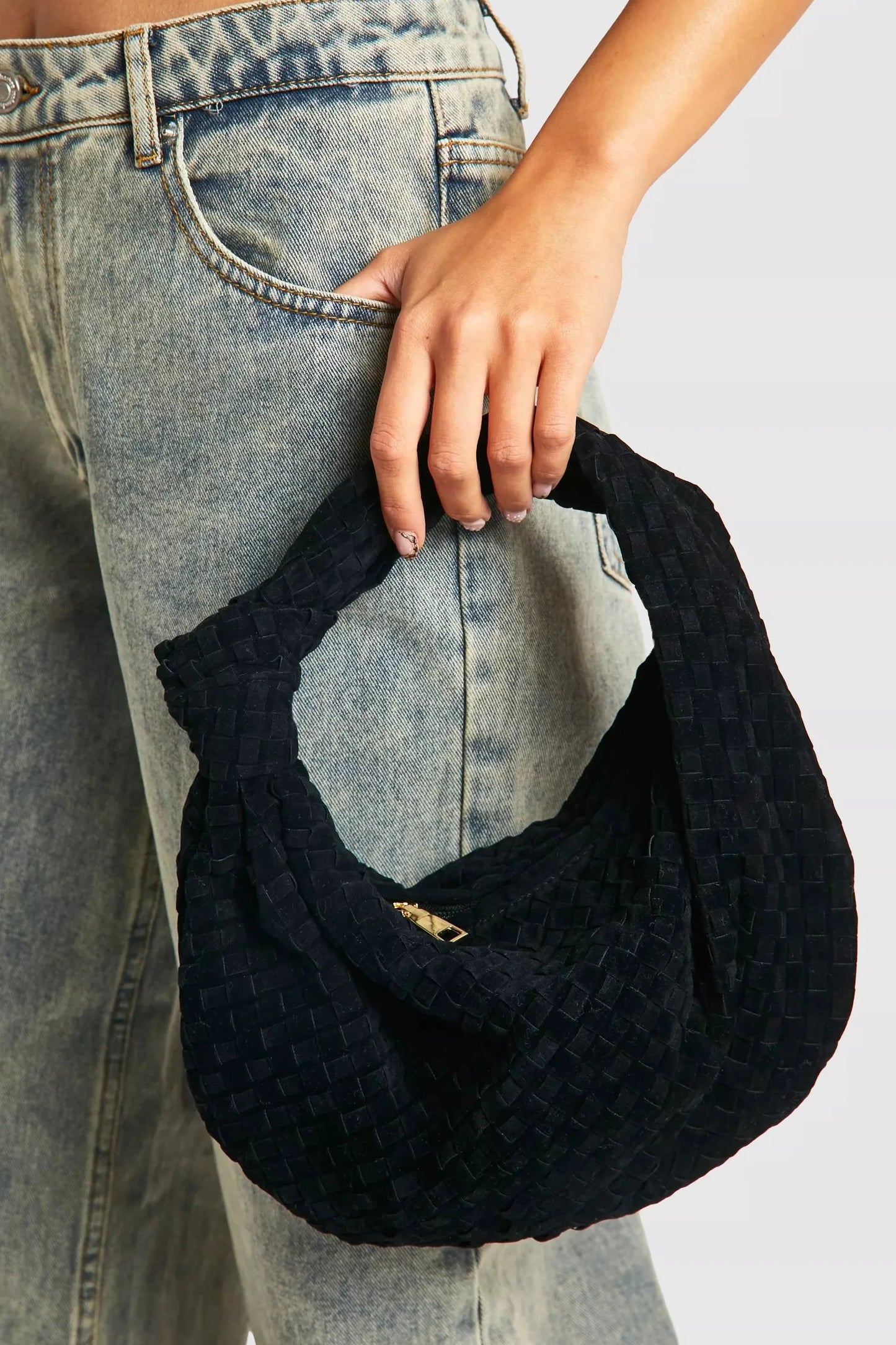 Bolsa de ante tejido de Aurelia