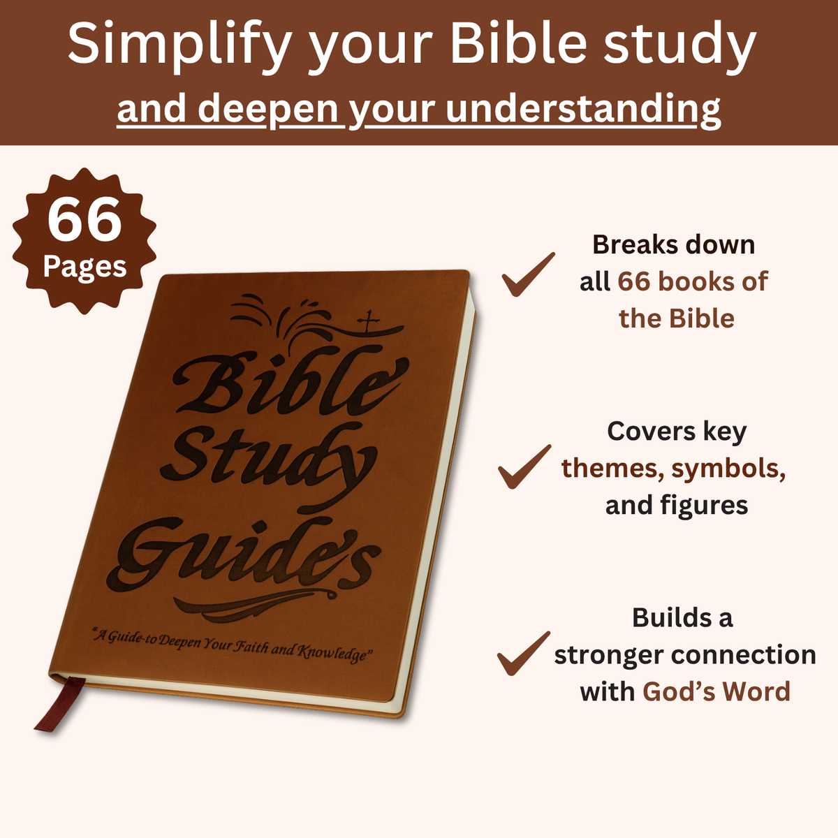 66-Page Bible Study Guide