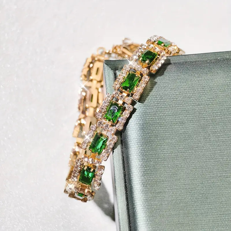 Emerald Green Statement Bracelet — image 3