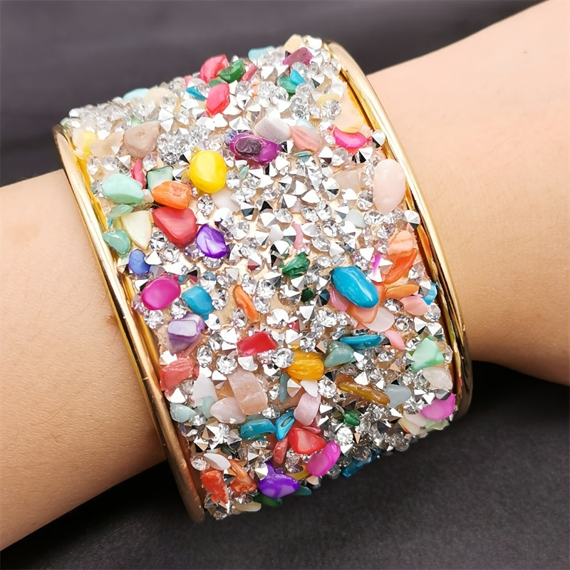 Colorful Inlaid Crystals Bracelet — image 2