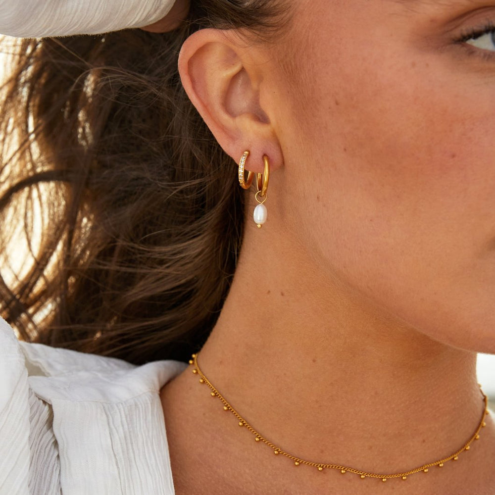 Eternity Hoop Earrings — image 2
