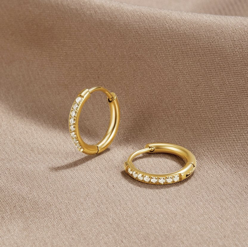 Elegant Eternity Hoop Earrings — image 1