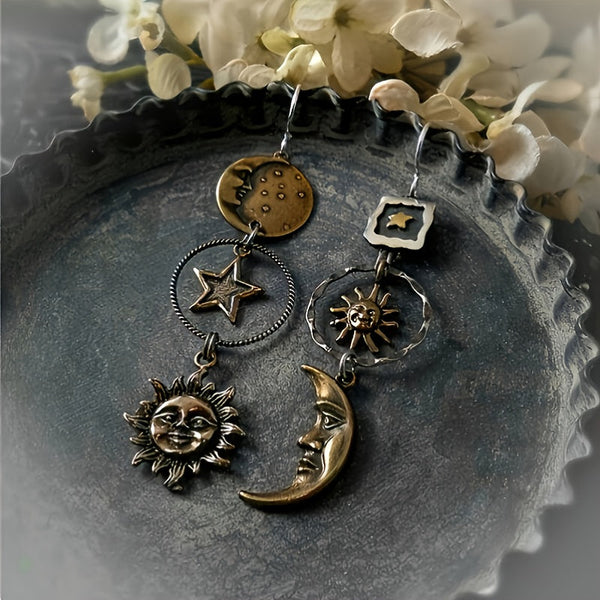 Boho Sun Moon Earrings — image 1