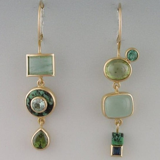Vintage Green Earrings — image 1