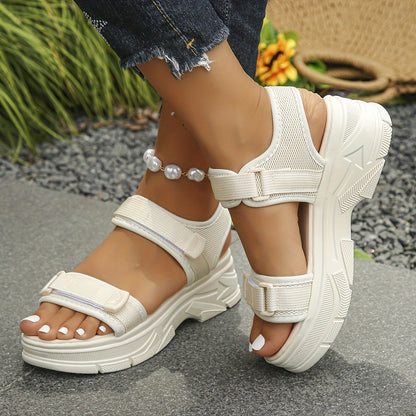 Cloud-Step Sporty Platform Sandals