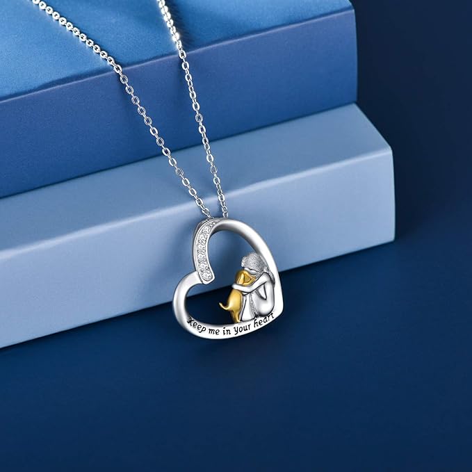 Crystal Dog Heart Necklace — image 3