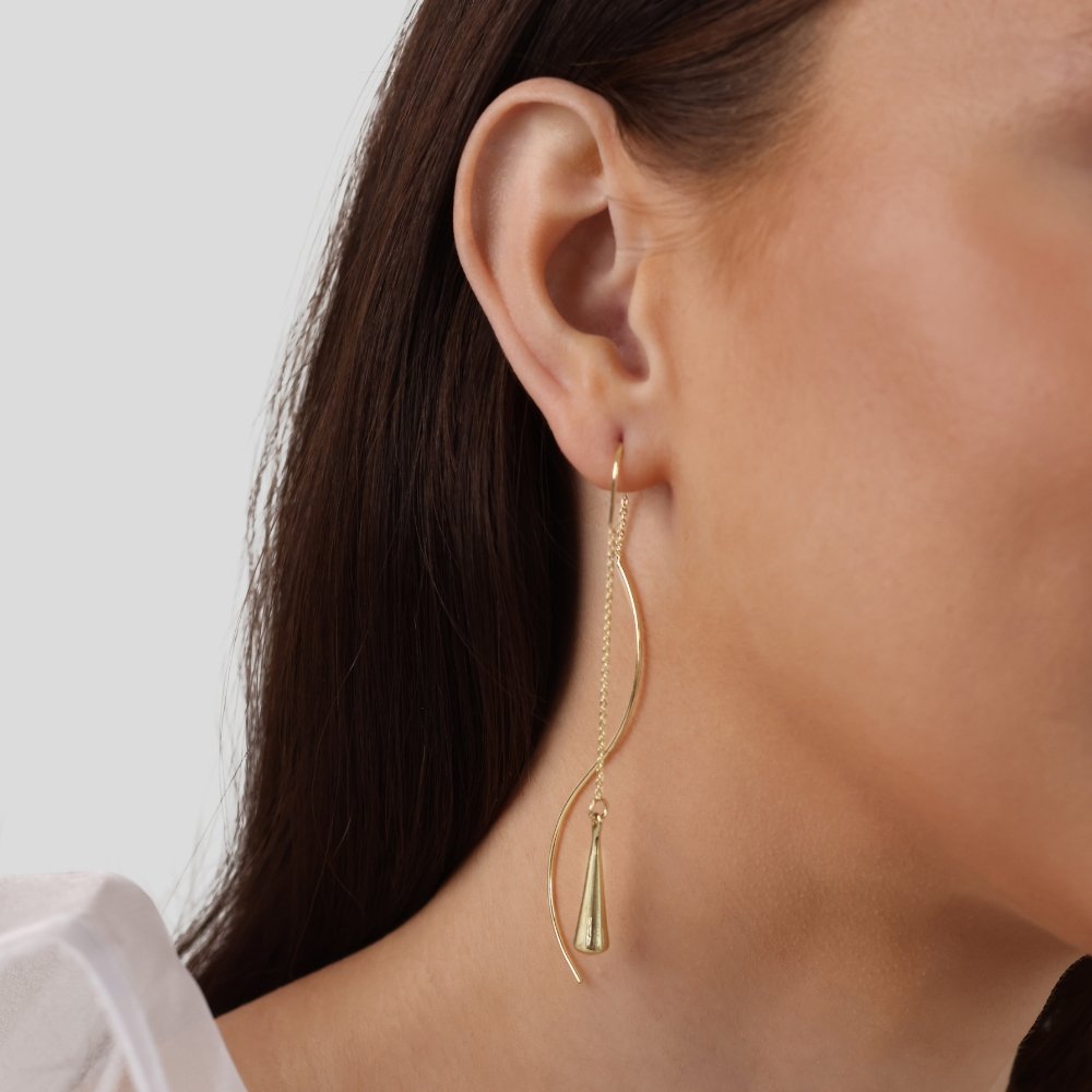 Teardrop Tassel Earrings — image 4