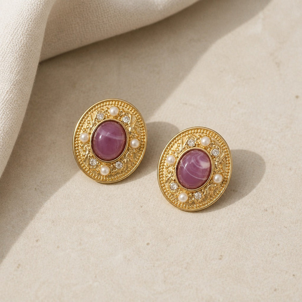 Vintage Pearl Couture Earrings — image 1