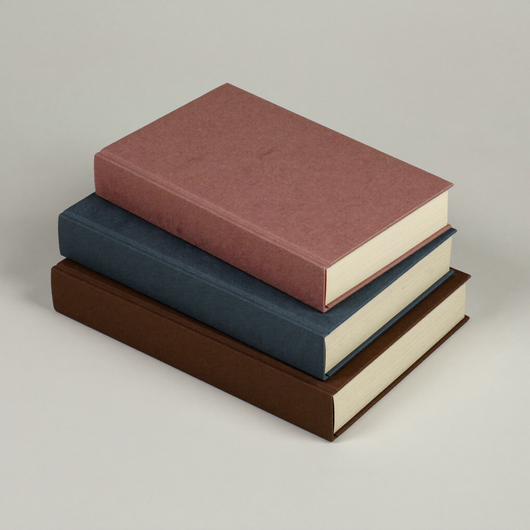 The study guide in Brown, Pink and Blue, stacked