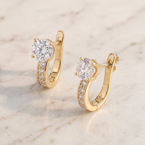 Luxury Gold Huggie Earrings — image 1