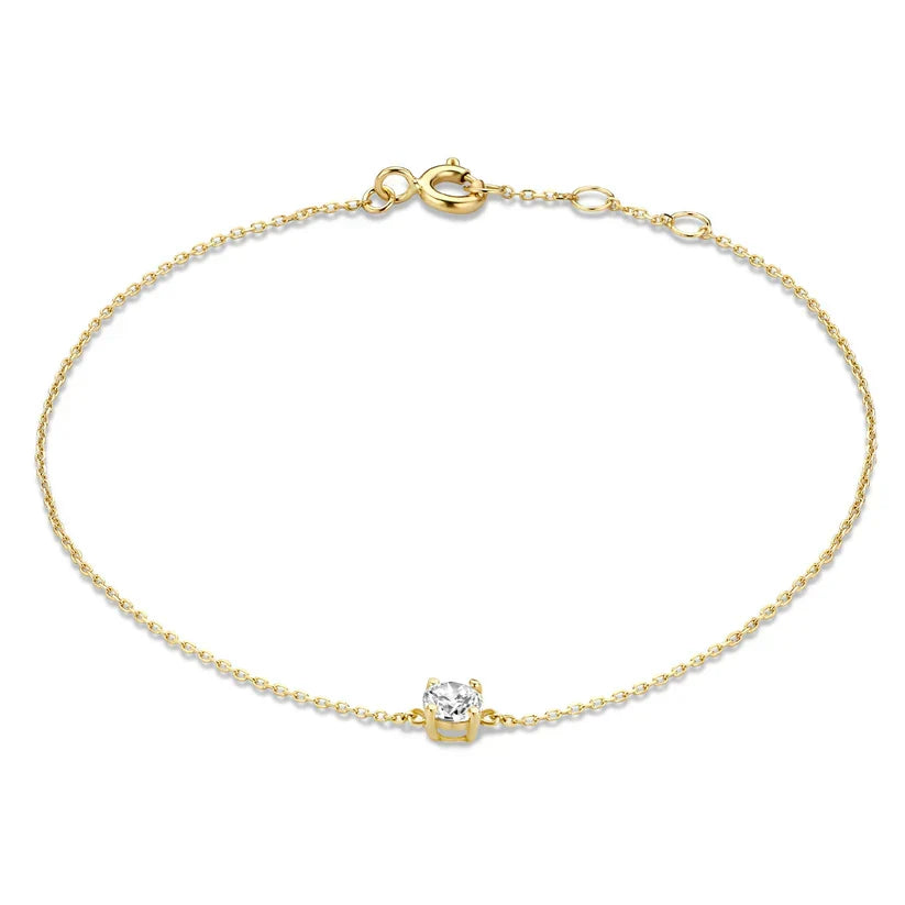 Cléa Moissanite Stone White Gold Bracelet — image 2