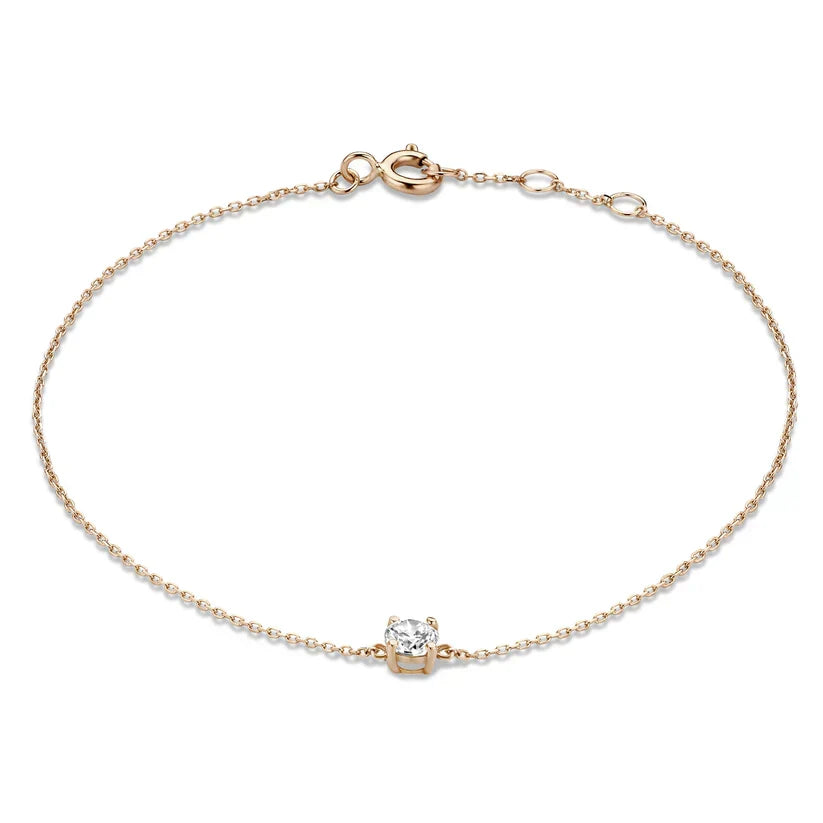 Cléa Moissanite Stone White Gold Bracelet — image 3