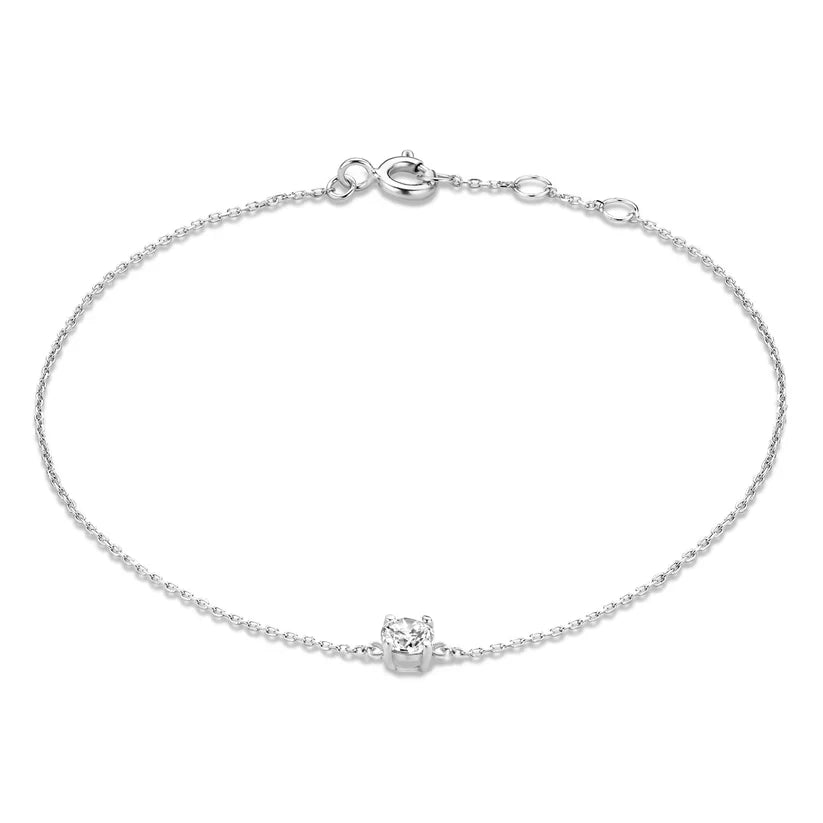 Cléa Moissanite Stone White Gold Bracelet — image 1