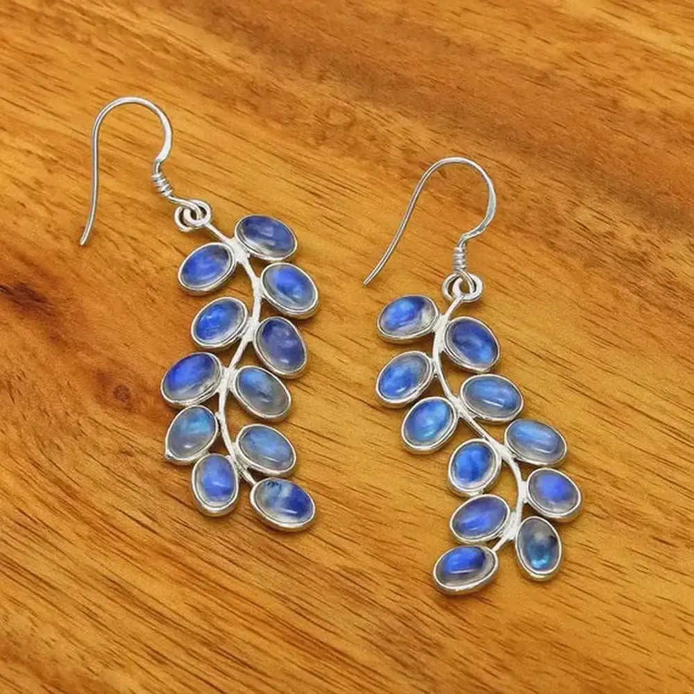 Moonstone Purple Elegant Earrings — image 2